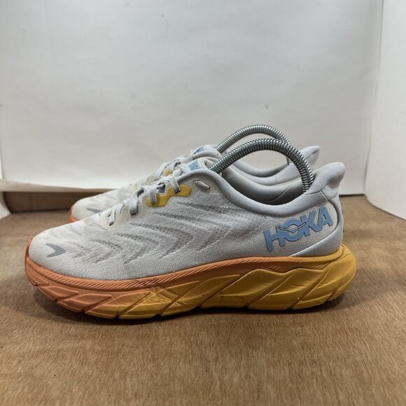 Hoka One One Arahi 6 Women Size 8 White Running Shoes Sneakers - Picture 3 of 9